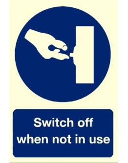 SWITCH OFF WHEN NOT IN USE