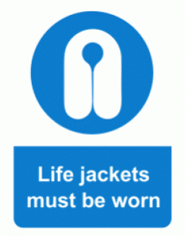 LIFEJACKET MUST BE WORN