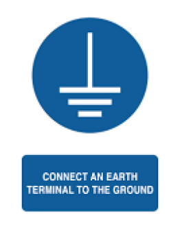 CONNECT AN EARTH TERMINAL TO THE GROUND