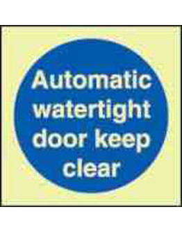 AUTOMATIC WATERTIGHT DOOR KEEP CLEAR