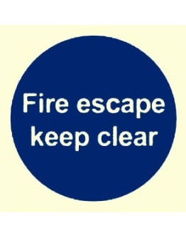 FIRE ESCAPE KEEP CLEAR