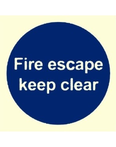 FIRE ESCAPE KEEP CLEAR