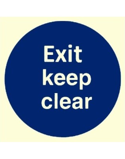 EXIT KEEP CLEAR