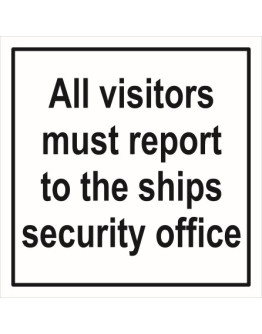 VISITORS NOTICE