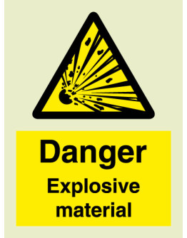 WARNING  - EXPLOSIVE MATERIAL