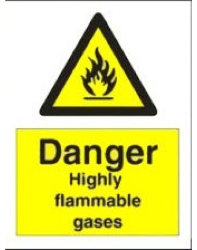 DANGER - HIGHLY FLAMMABLE GASES