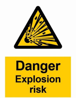 CAUTION - EXPLOSION RISK