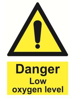 DANGER / LOW OXYGEN LEVEL