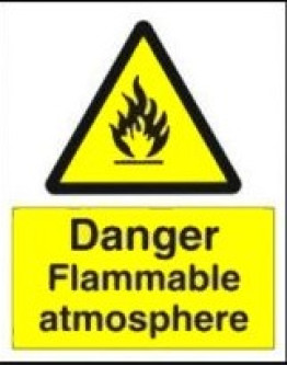 DANGER - FLAMMABLE ATMOSPHERE