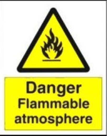 DANGER - FLAMMABLE ATMOSPHERE