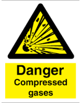 CAUTION - COMPRESSED  GASES