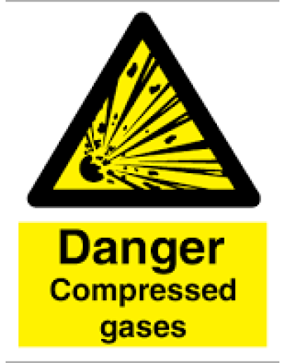 CAUTION - COMPRESSED  GASES