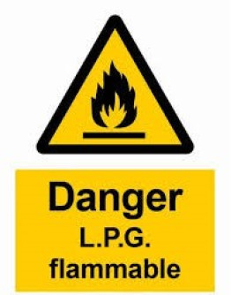 DANGER - L.G.P. FLAMMABLE