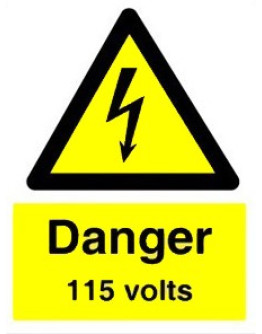 DANGER - 115 VOLTS