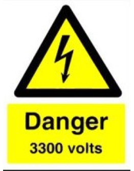 DANGER - 3300 VOLTS