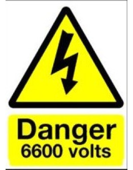 DANGER - 6600 VOLTS