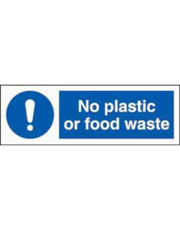 NO PLASTIC OR FOOD WASTE